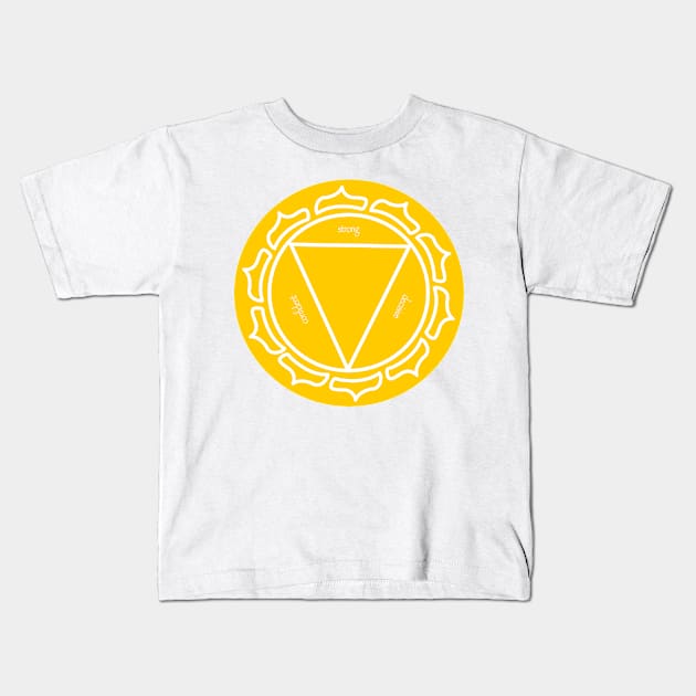 Solar Plexus Chakra - personal power Kids T-Shirt by KriyaShaktiArt